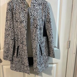 Courtenay Black and White Zebra Teddy Jacket